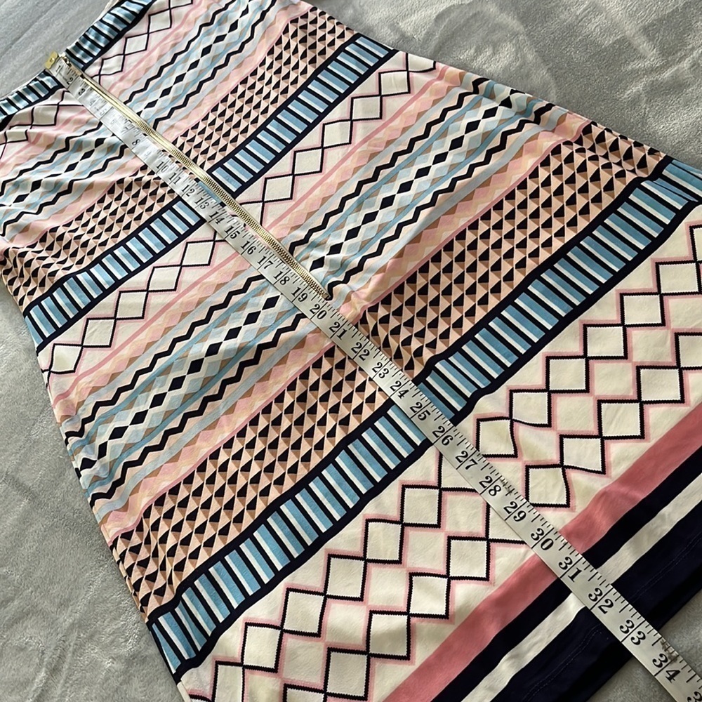 Eliza J Geometric Print Dress Pastel Size 6 - Picture 11 of 16